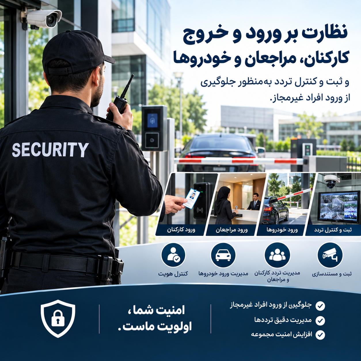 کنترل ورود و خروج افراد و خودروها
