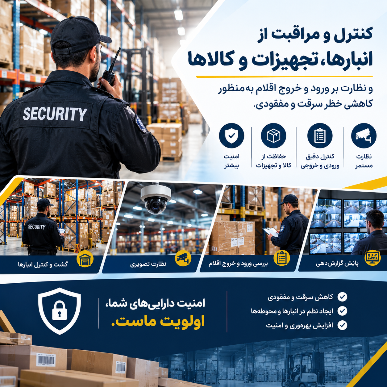 حفاظت از انبارها و مراکز نگهداری کالا